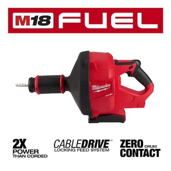 Milwaukee M18 FUEL™ Drain Snake w/ CABLE DRIVE Locking Feed System