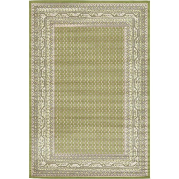 Williamsburg Allover Green 6' 0 x 9' 0 Area Rug