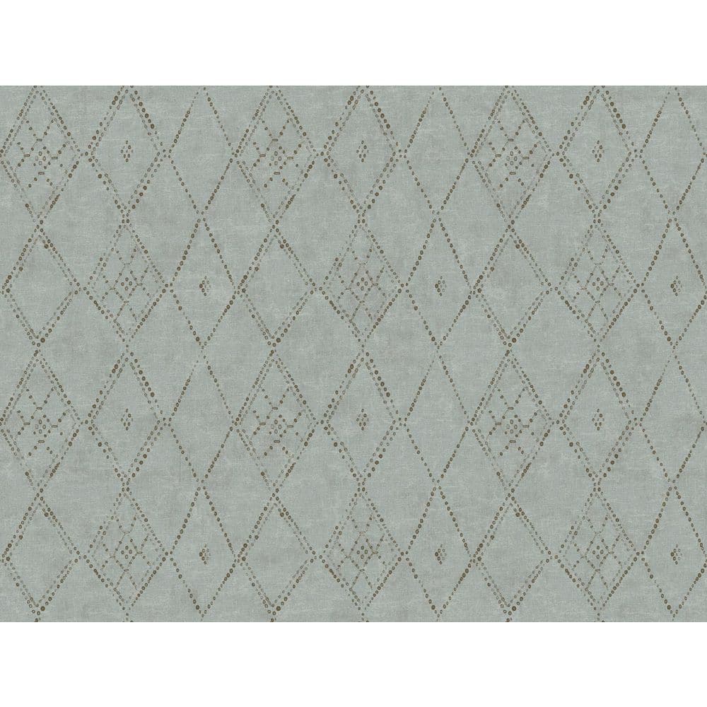 Souk Diamonds Sage Green Wallpaper