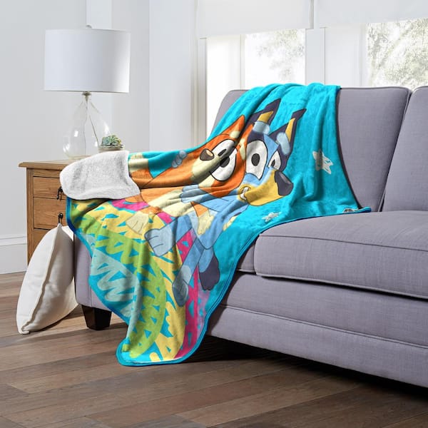 THE NORTHWEST GROUP Bluey Road Trip Multi-Colored Silk Touch Multi-Colored  Throw Blanket 1BLY074000002RET - The Home Depot