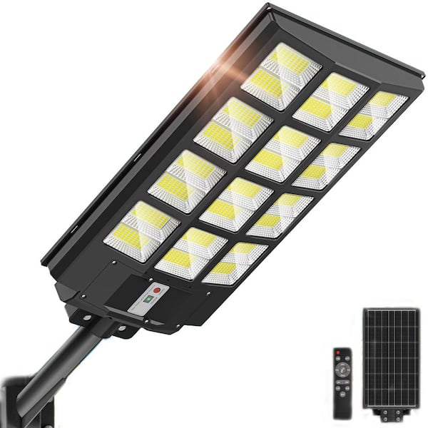 Solar 8000-Watt 7000K LED Street Flood Work Light Outdoor Motion Sensor Dusk to Dawn Security Tool Only