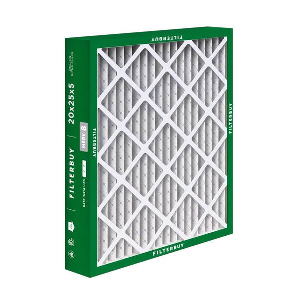 Filterbuy 20x30x5 Air Filter – MERV 8 Pleated, For HVAC Furnace/Grille, 1/2/4 Pack
