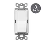 Lutron Claro On/Off Switch, 15-Amp/Single-Pole, White (CA-1PS-WH-3) (3 ...