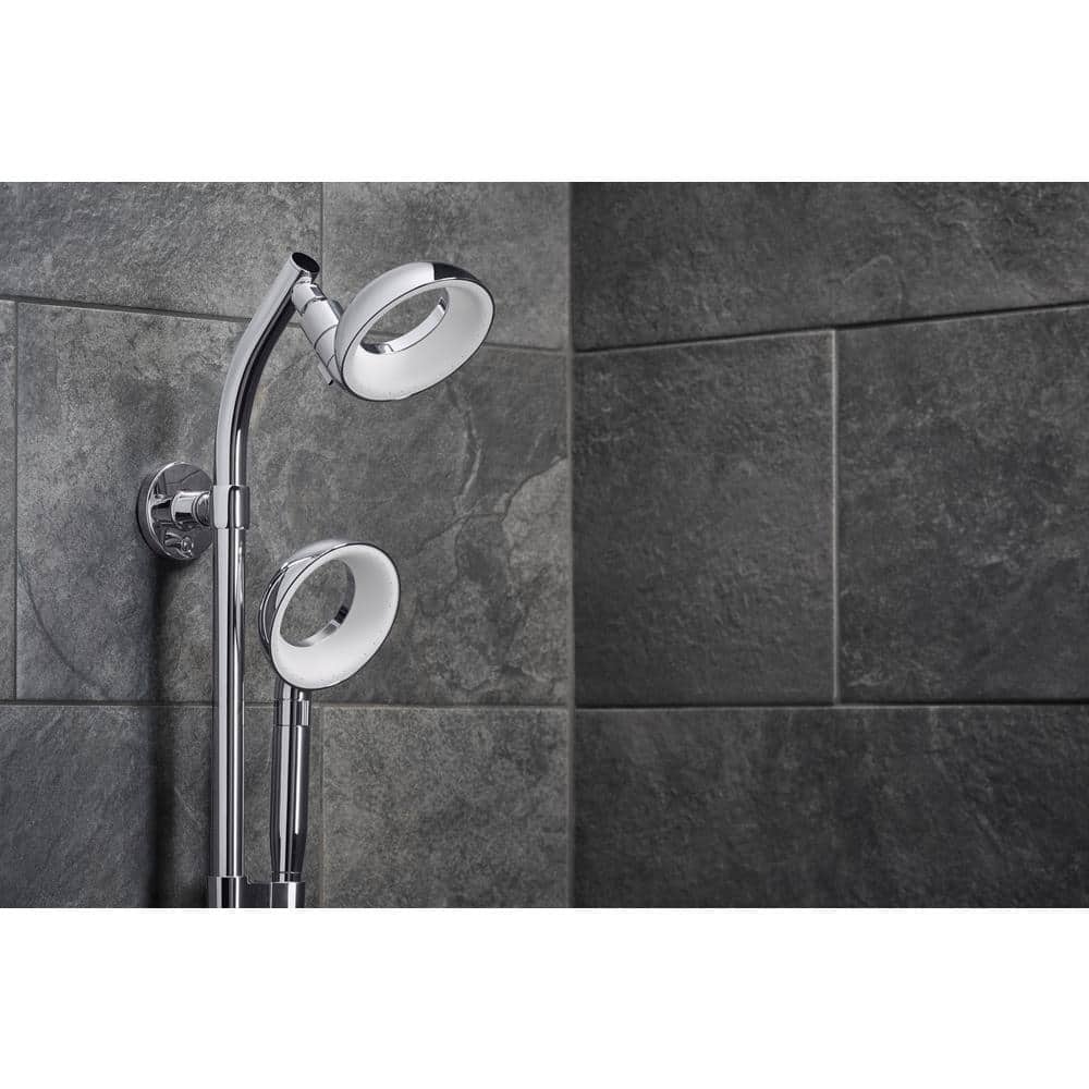 Polished Chrome Wall Mount Shower Column Kit with Handshower