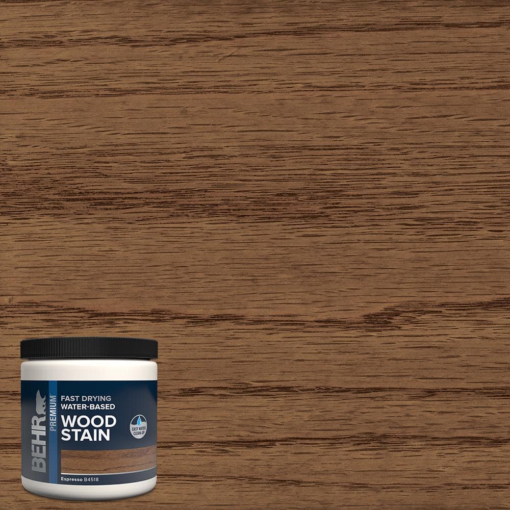 8 oz. #TIS-518 Espresso Transparent Water-Based Fast Drying Interior Wood S
