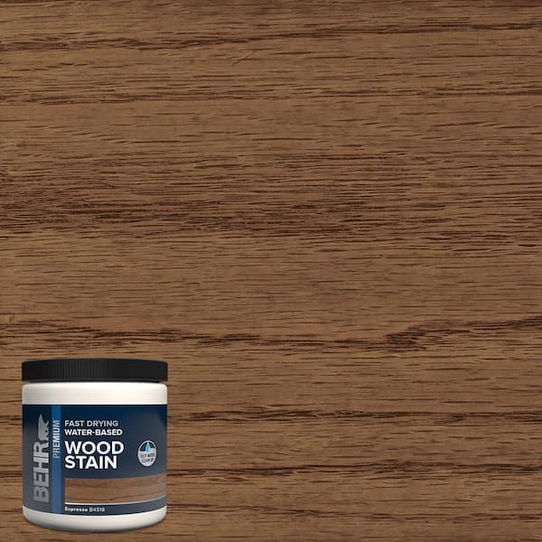 8 oz. #TIS-518 Espresso Transparent Water-Based Fast Drying Interior Wood Stain