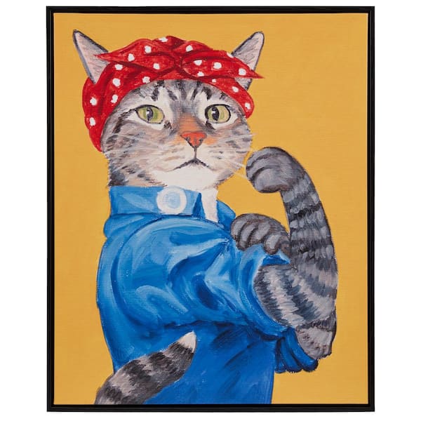 Cat Portrait by Carol Lew Framed Art Print 1.25 in. x 16.5 in .