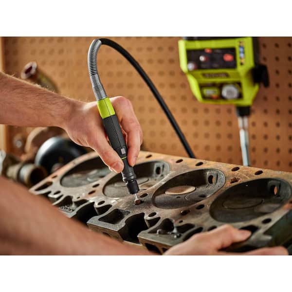 RYOBI ONE+ 18V Cordless Rotary Tool Station (Tool Only) with Rotary Tool 16-Piece Carving and Engraving Kit
