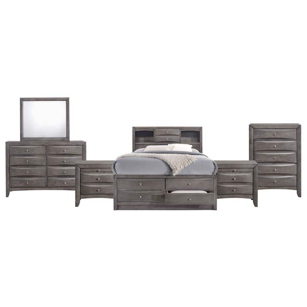 Madison 6-Piece Gray King Storage Set - rated 3.5 stars from 4 reviews