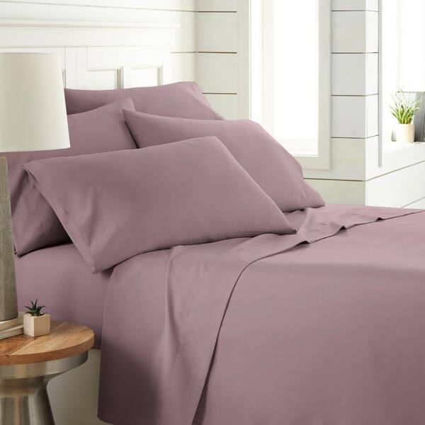 Southshore Fine Linens Vilano Series 21 in. Extra-Deep Pocket 6-Piece Lavender Microfiber Full Sheet Set