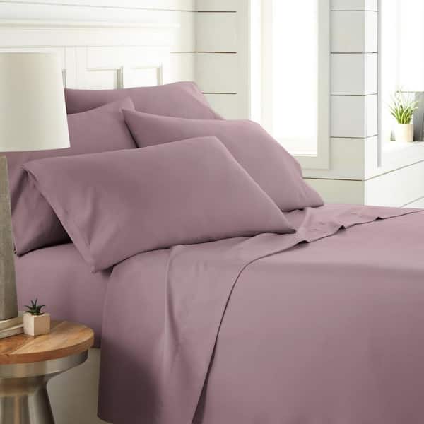 Southshore Fine Linens Vilano Series 21 in. Extra-Deep Pocket 6-Piece Lavender Microfiber Queen Sheet Set
