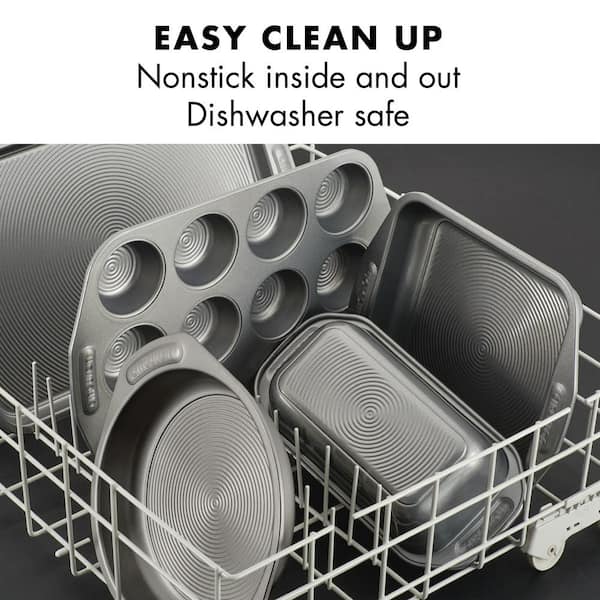 Cheap 5-Piece Toaster Oven Pans Bakeware Set Includes Nonstick