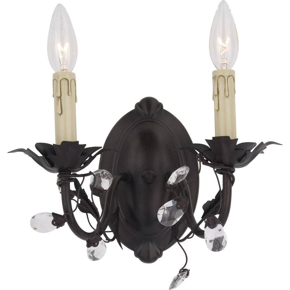 Elegante 2-Light Oil-Rubbed Bronze Sconce price history on PriceWatchPro