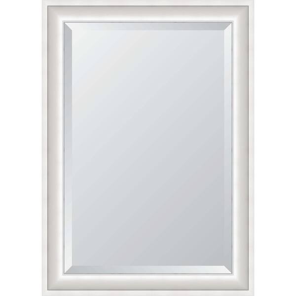Melissa Van Hise Sterling 30.5 in. W x 42.5 in. H Rectangle Silver Framed Mirror