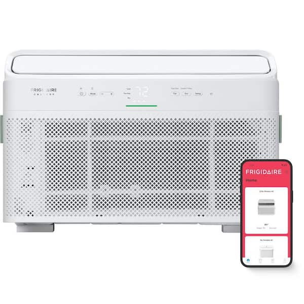 12,000 BTU Window Air Conditioner Cools 550 sq. ft. with Remote and Wi-Fi in White 115V