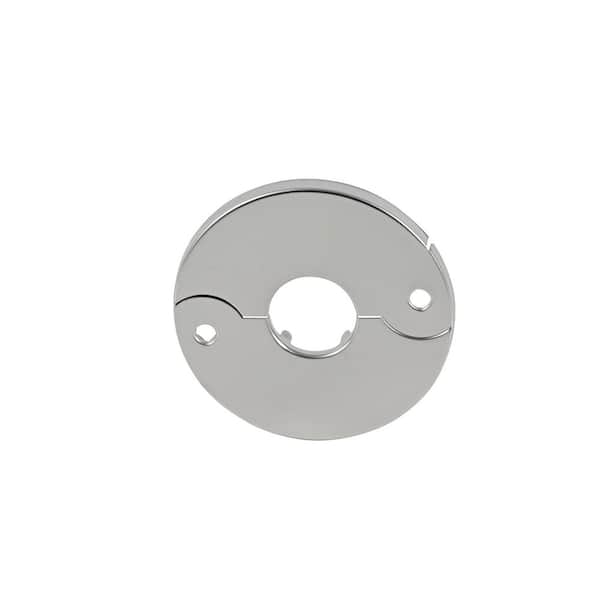 1/2 in. x 3 in. Chrome-Plated Steel Iron Pipe Size Split Flange Escutcheon Plate