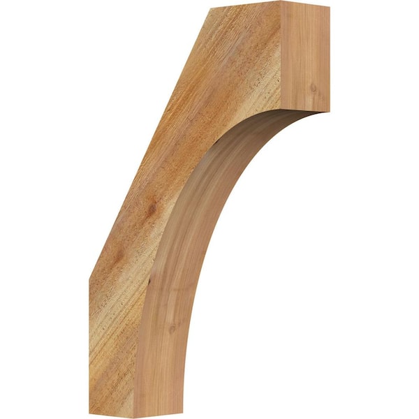 Ekena Millwork 4"W x 14"D x 22"H Westlake Rough Sawn Knee Brace, Western Red Cedar