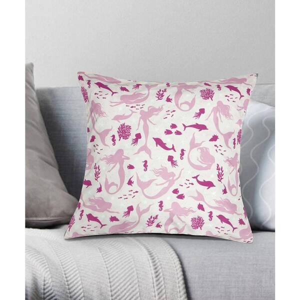 pink mermaid pillow