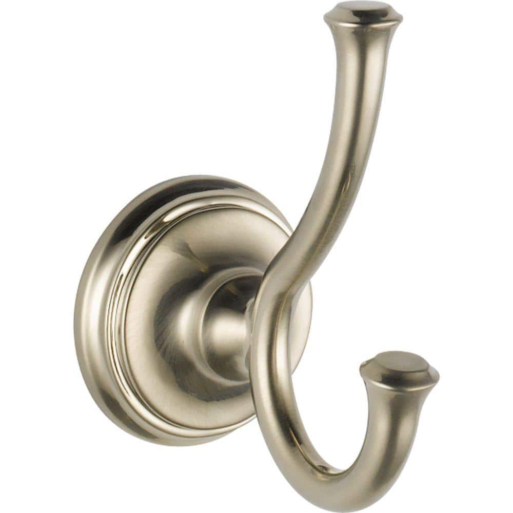 Delta Cassidy J-Hook Double Robe Hook in Stainless 79735-SS - The