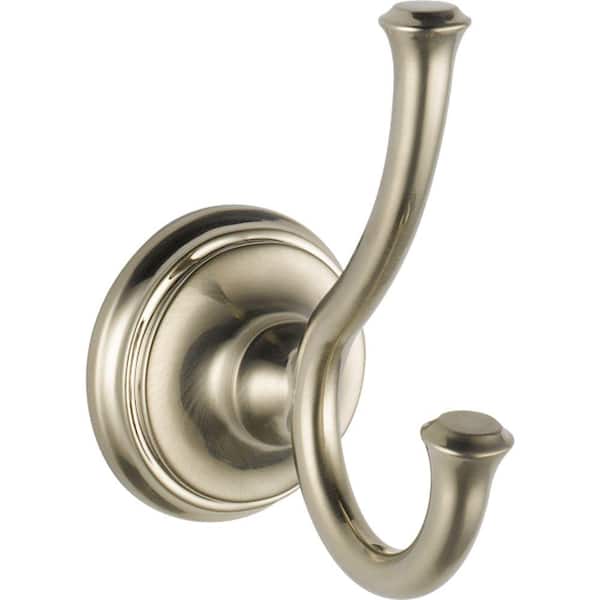 Delta Cassidy J-Hook Double Robe Hook in Stainless
