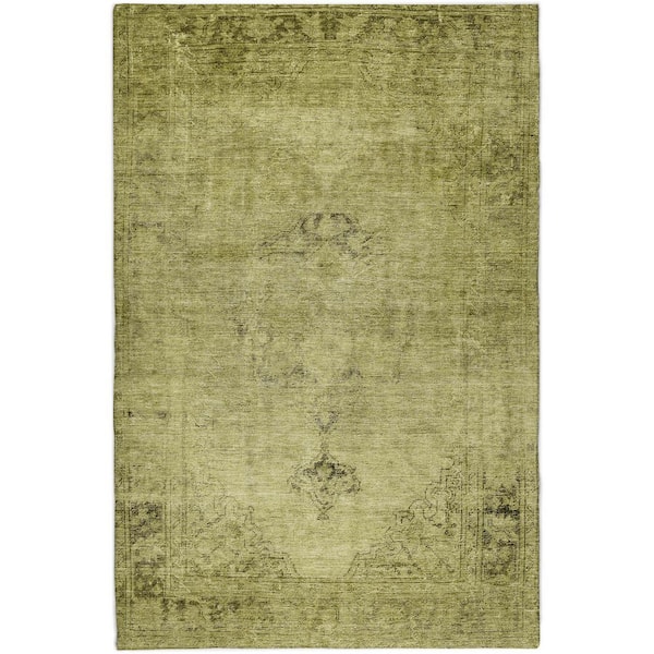 Dream Shag Premium Machine Washable Abstract ADS658 Khaki 9 ft. x 12 ft. Area Rug