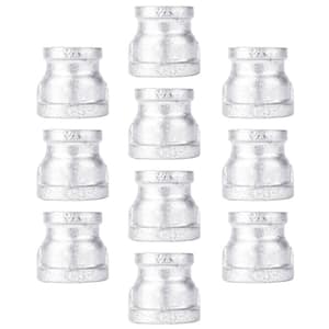 3/4 in. x 1/2 in. Galvanized Iron FPT x FPT Reducing Coupling Fitting (10-Pack)