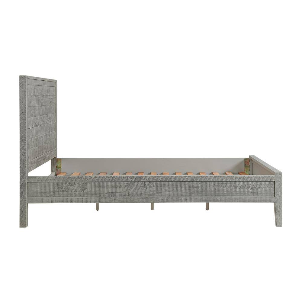Arden 5-Piece Gray Pine Wood Bedroom Set with Queen Bed