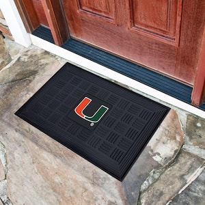 University of Miami 18 in. x 30 in. Door Mat