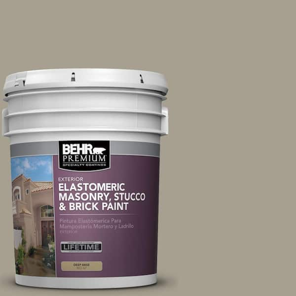 BEHR PREMIUM 5 Gal MS 52 Timber Elastomeric Masonry Stucco And Brick   Timber Behr Premium Masonry Paint 06705 64 600 