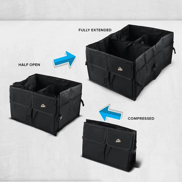 Armor All Extra-Large 9 Compartment Collapsable Lightweight Waterproof Trunk Organizer For Suv And Car Ato7 1006 Blk - View #2