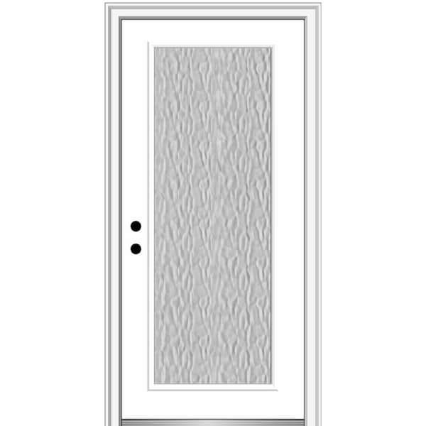 MMI Door Vapor 32 in. x 80 in. Right-Hand Inswing Full Lite Primed Fiberglass Prehung Front Door with 4-9/16 in. Frame