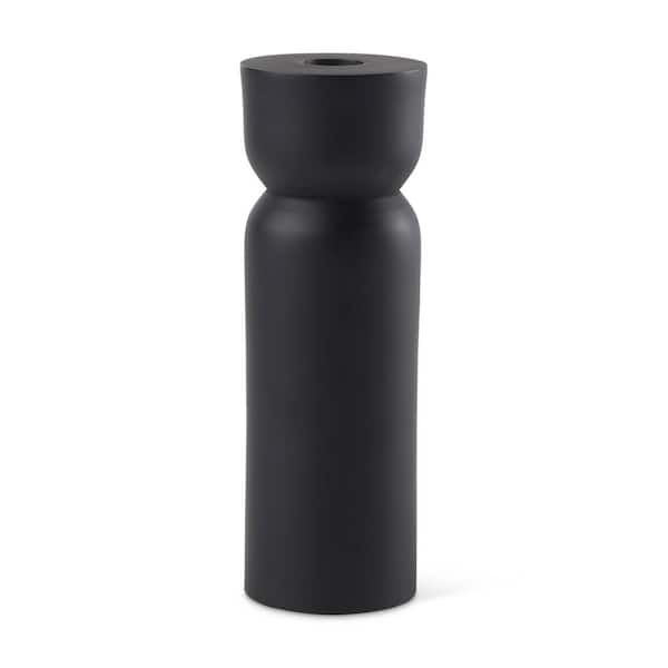 Mercana Malta Black Large Metal Candle Sconces Holder