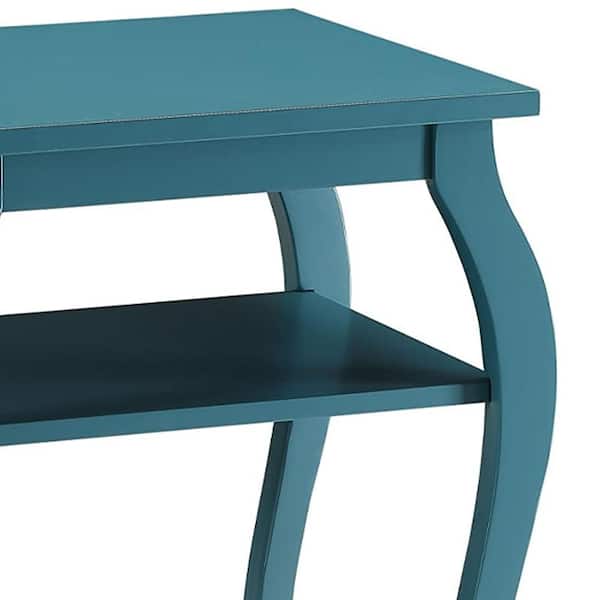 Acme Furniture Becci Teal Storage End Table 82832 - The Home Depot