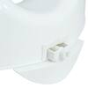 Carex Health Brands Carex Safe Lock Raised Elevated Toilet Seat in White FGB31300 0000