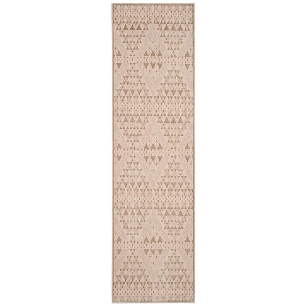 Noble 2 ft. x 8 ft. Light Beige/Cream Diamond Geometric Runner Rug price history on PriceWatchPro