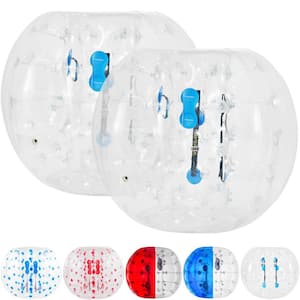 2-Piece Inflatable Bumper Balls 4 ft. Bumper Bubble Balls with PVC Material Inflatable Body Zorb Ball for Backyard,Park