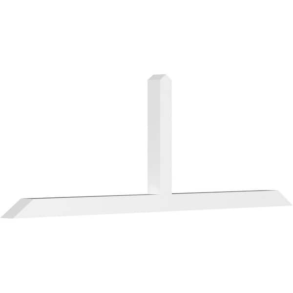 Ekena Millwork Portland 96 in. W x 32 in. H x 4 in. D Signature Polyurethane Bracket