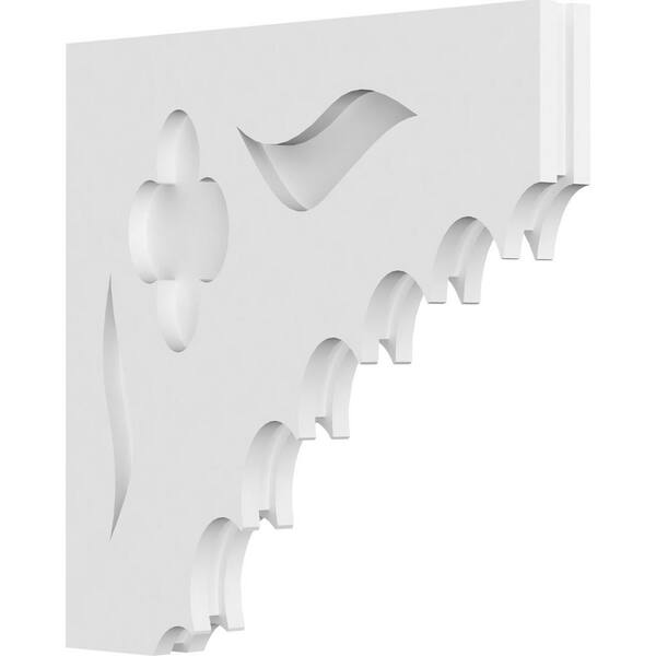 Ekena Millwork 1-7/8 in. x 16 in. x 16 in. PVC Wellington Corbel
