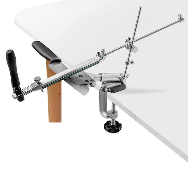 10.94 in. 120-10000 Grit Corundum Natural Whetstone with 360° Rotation Aluminum Oxide Alloy Knife Sharpener Kit 9-Stones