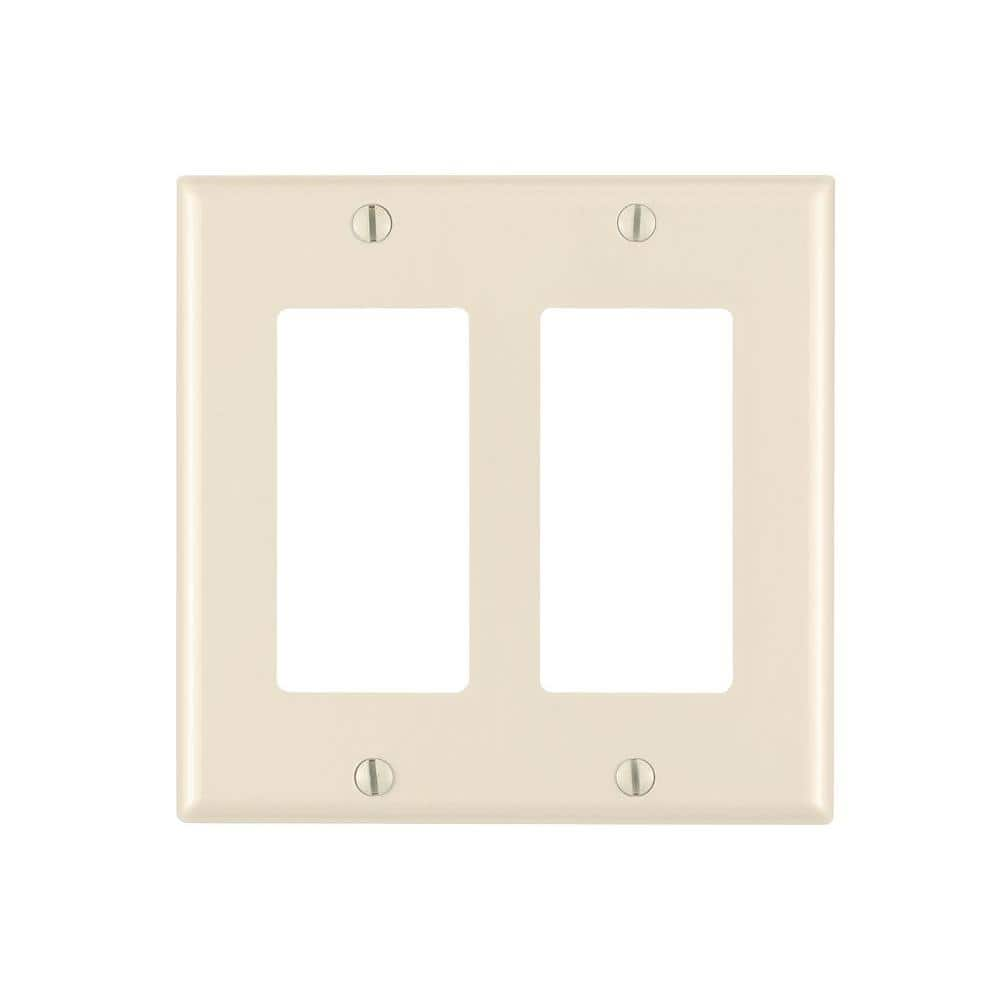 UPC 078477276525 product image for 2-Gang Light Almond Decora/Rocker Plastic Standard Wall Plate (1-Pack) 80409-00T | upcitemdb.com