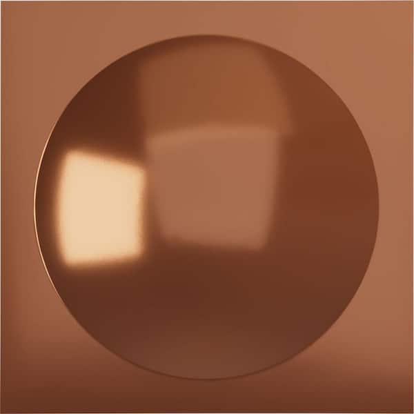 Ekena Millwork 19 5/8 in. x 19 5/8 in. Sloane EnduraWall Decorative 3D Wall Panel, Copper (Covers 2.67 Sq. Ft.)
