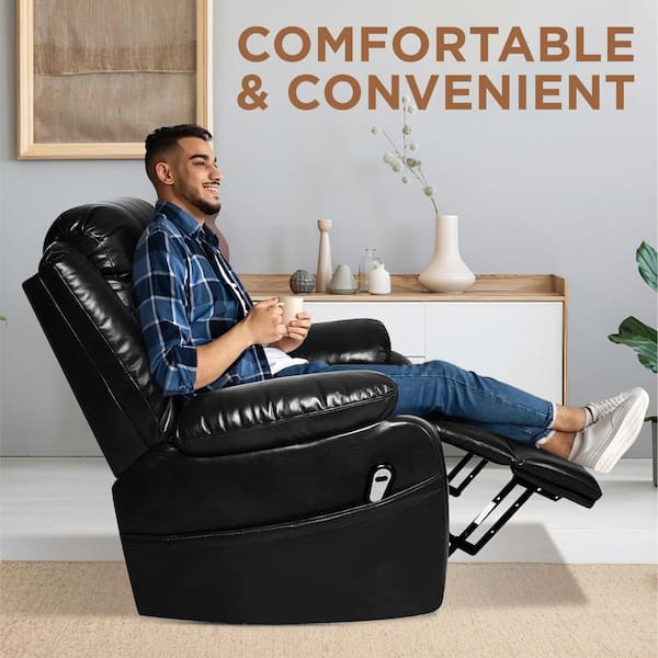 MAYKOOSH Faux Leather Power Lift Recliner Chair with Footrest