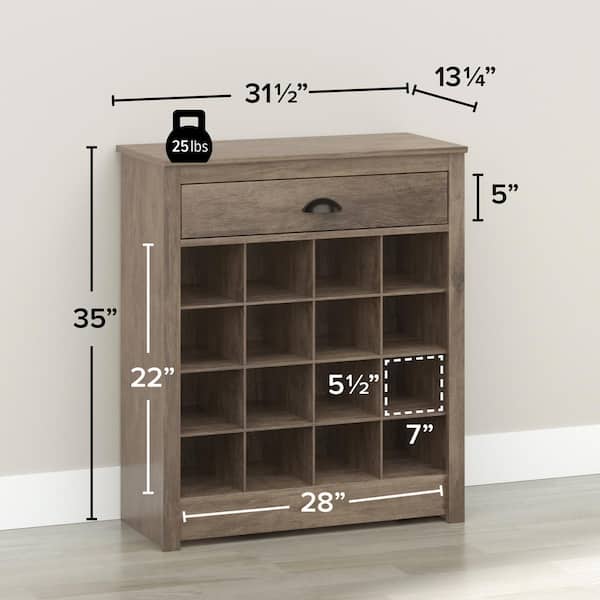 Entryway Shoe Storage Cabinet - with 7 Shelves & 1 Drawer- CharmyDecor