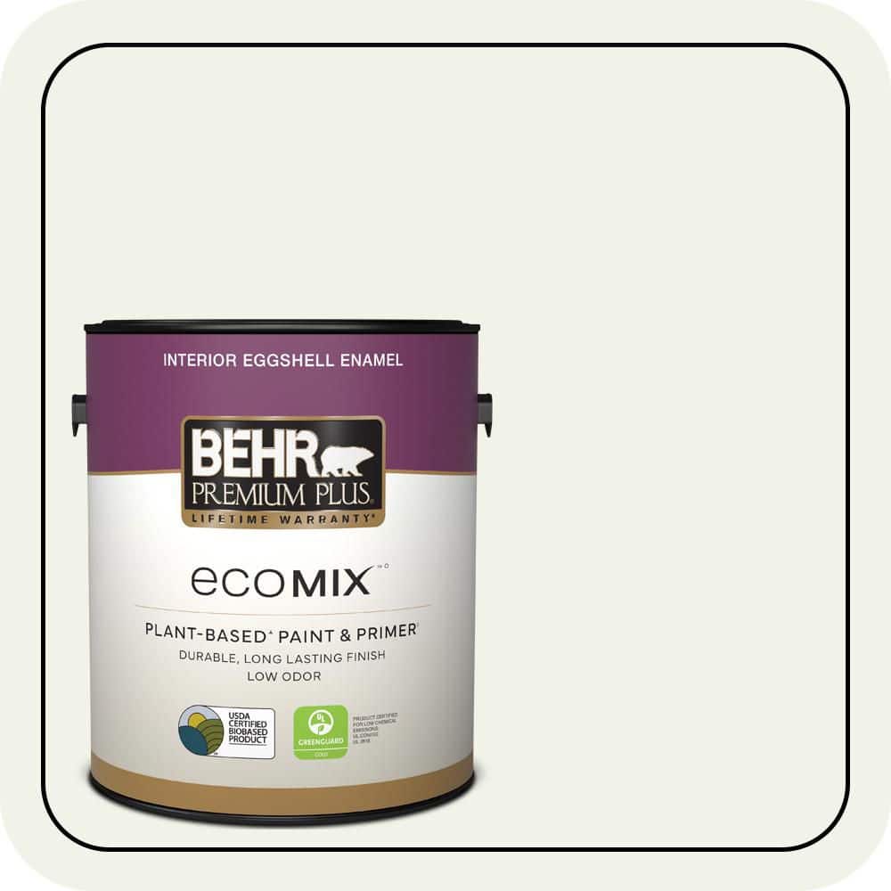 1 gal. #BWC-05 Quiet Whisper Eggshell Enamel EcoMix Plant-Based Interior Paint & Primer price history on PriceWatchPro