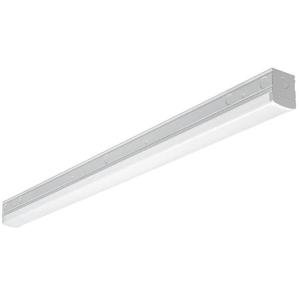 Commercial Electric 4 ft. 220-Watt Equivalent Integrated LED White Commercial Light Fixture 4000K Output 5500 Lumens 54598291-A - The Home Depot