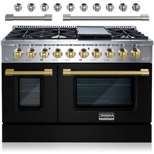 JANSKA Professional Series 48 in., 8-Burners, Freestanding, 6.7 cu