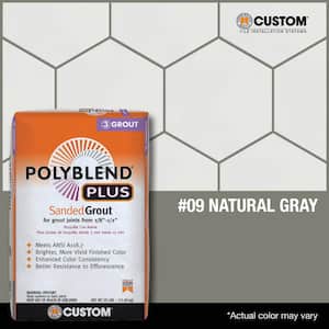 Polyblend Plus #09 Natural Gray 25 lb. Sanded Grout