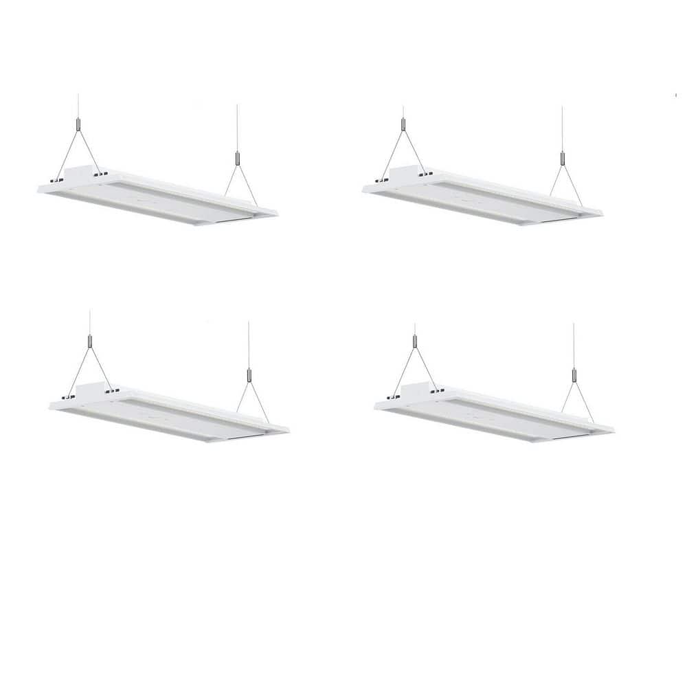 4-Pack 2 ft. 210W Integrated LED Dimmable White High Bay Light 5000K for Warehouse Industrial Garage Workshops price history on PriceWatchPro