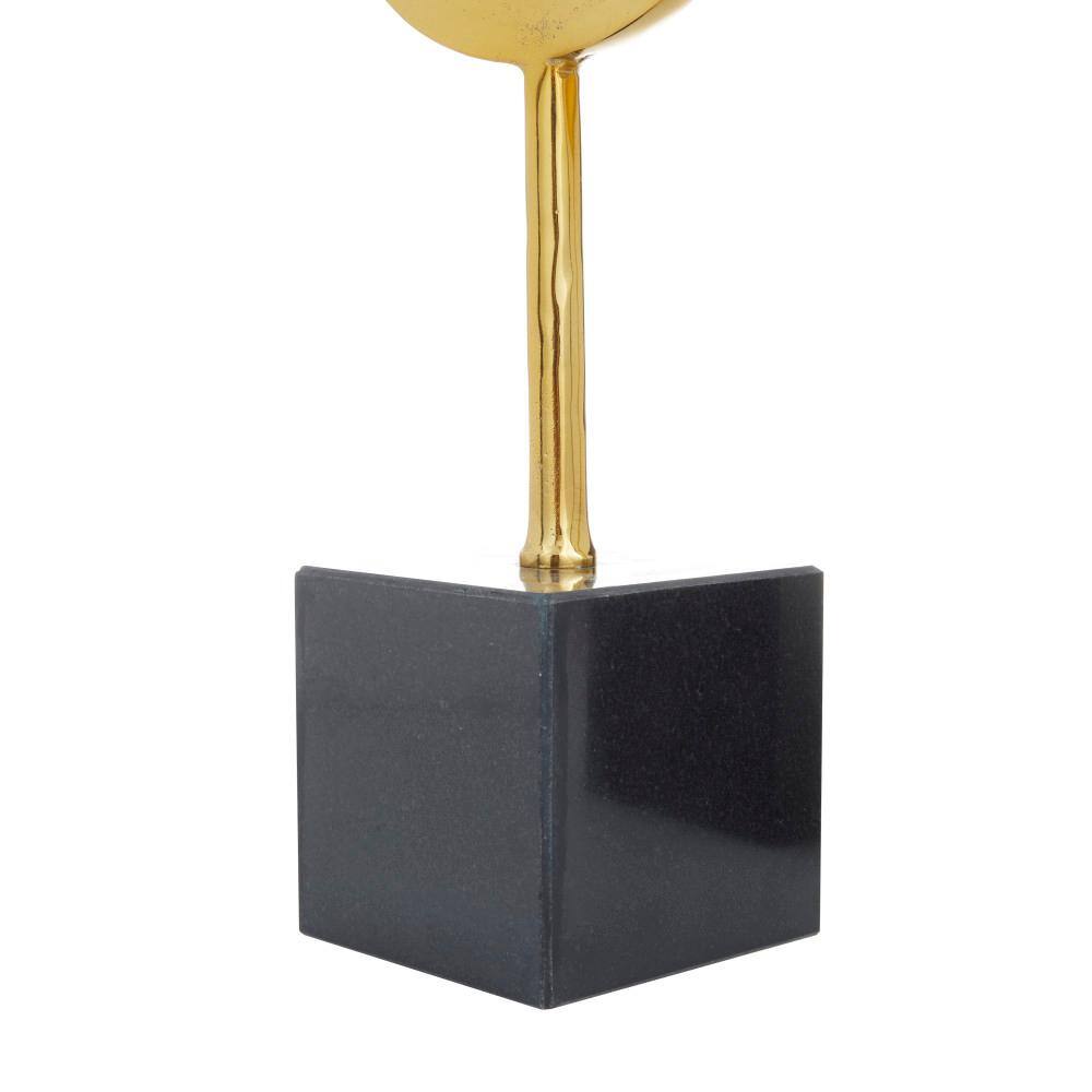 Contemporary Gold Marble Abstract Sculpture Set