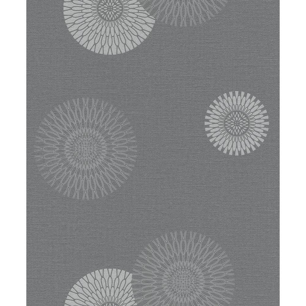 rasch Eliel Grey Medallion Paper Strippable Roll (Covers 56.4 sq. ft ...